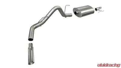 CORSA Performance 3.0" Catback Exhaust Single Side Exit w/Single 4.0" Polished Slash Cut Tip Ford F-150 EcoBoost 2011-2014 - 24392