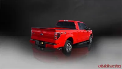 CORSA Performance 3.0" Catback Exhaust Single Side Exit w/Single 4.0" Polished Slash Cut Tip Ford F-150 2011-2014 - 24393