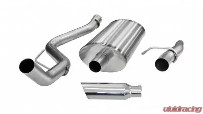 CORSA Performance 3.0" Catback Exhaust Single Side Exit w/Single 4.0" Polished Slash Cut Tip Ford F-150 2011-2014 - 24394