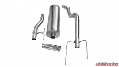 CORSA Performance 3.0" Catback Exhaust Single Side Exit w/Single 4.0" Polished Slash Cut Tip Dodge Ram 1500 Quad Cab/Short Bed 2004-2005 - 24403