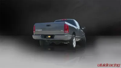 CORSA Performance 3.0" Catback Exhaust Single Side Exit w/Single 4.0" Polished Slash Cut Tip Dodge Ram 1500 Quad Cab/Short Bed 2004-2005 - 24403