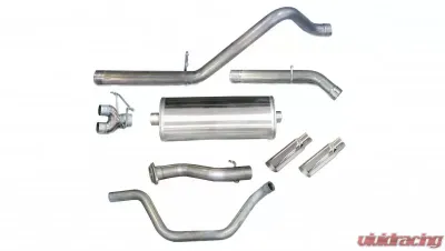 CORSA Performance 3.0" Catback Exhaust Dual Rear Exit w/Single 4.0" Polished Slash Cut Tips Chevrolet Silverado 1500 | GMC Sierra 1500 2007-2009 - 24516