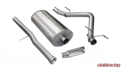 CORSA Performance 3.0" Catback Exhaust Single Side Exit w/Single 4.0" Polished Slash Cut Tip Chevrolet Silverado 1500 | GMC Sierra 1500 2011-2013 - 24523