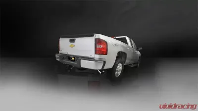 CORSA Performance 3.0" Catback Exhaust Single Side Exit w/Single 4.0" Polished Slash Cut Tip Chevrolet Silverado 1500 | GMC Sierra 1500 2011-2013 - 24523