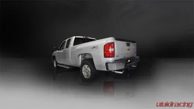 CORSA Performance 3.0" Catback Exhaust Dual Rear Exit w/Single 4.0" Polished Slash Cut Tips Chevrolet Silverado 1500 | GMC Sierra 1500 2011-2013 - 24524