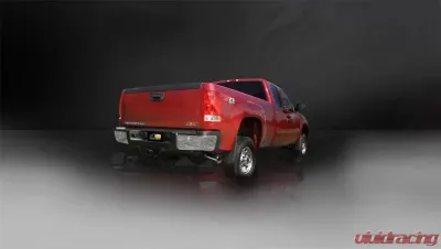 CORSA Performance 3.0" Catback Exhaust Single Side Exit w/Single 4.0" Polished Slash Cut Tip Chevrolet Silverado 2500 | GMC Sierra 2500 2007-2010 - 24894