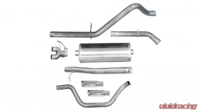 CORSA Performance 3.0" Catback Exhaust Dual Rear Exit w/Single 4.0" Polished Slash Cut Tips Chevrolet Silverado 1500 | GMC Sierra 1500 2009-2013 - 24903