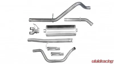 CORSA Performance 3.0" Catback Exhaust Dual Rear Exit w/Single 4.0" Polished Slash Cut Tips Chevrolet Silverado 1500 | GMC Sierra 1500 2010-2013 - 24907
