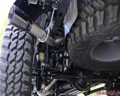 CORSA Performance 3.0" Catback Exhaust Single Side Exit w/4.0" Polished Tip Jeep Gladiator JT 2020-2020 - 21060