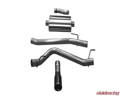 CORSA Performance 3.0" Catback Exhaust Single Side Exit w/4.0" Polished Tip Jeep Gladiator JT 2020-2020 - 21060