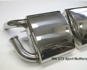 SpeedTech Sport Mufflers To Replace OEM Mufflers Porsche 996 GT3 1999-2005