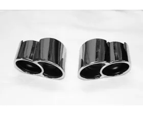 SpeedTech X54 OEM Style Dual Exhaust Tips Porsche 996 TT 2001-2005