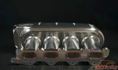 JM Fabrications 2G DSM Drag Version Billet Intake Manifold Bosch 80MM Dbw TB Flange W/ Extra Port Injection - 2G-INTA-02-BOS-PI