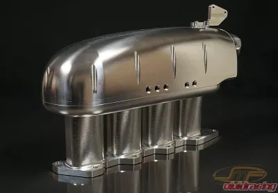 JM Fabrications 2G DSM Drag Version Billet Intake Manifold Bosch 80MM Dbw TB Flange W/ Extra Port Injection - 2G-INTA-02-BOS-PI