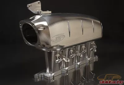 JM Fabrications 2G DSM Drag Version Billet Intake Manifold Bosch 80MM Dbw TB Flange W/ Extra Port Injection - 2G-INTA-02-BOS-PI