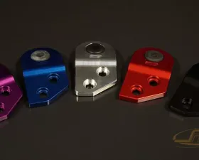 JM Fabrications 2G DSM Aluminum Radiator Bracket Sold As A Set Black Anodized