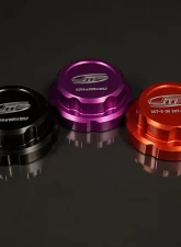 JM Fabrications DSM Billet Aluminum Brake Fluid Reservoir Cap Anodized Purple Finish                                     - DSM-BRKCAP-02 - Image 2