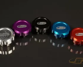 JM Fabrications DSM Billet Aluminum Clutch Fluid Reservoir Cap Black Anodized