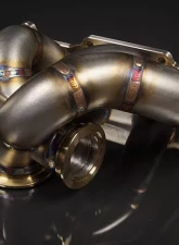 JM Fabrications DSM Tial GT28/30/35 Bottom Mount V-Band Exhaust Manifold With Tial 44MM MVR Wastegate Flange                                     - DSM-EXMANI-14-MVR - Image 6