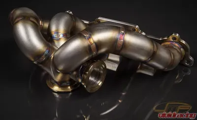 JM Fabrications DSM Tial GT28/30/35 Bottom Mount V-Band Exhaust Manifold With Tial 44MM MVR Wastegate Flange - DSM-EXMANI-14-MVR
