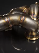 JM Fabrications DSM Tial GT28/30/35 Bottom Mount V-Band Exhaust Manifold With Tial 44MM MVR Wastegate Flange                                     - DSM-EXMANI-14-MVR - Image 2