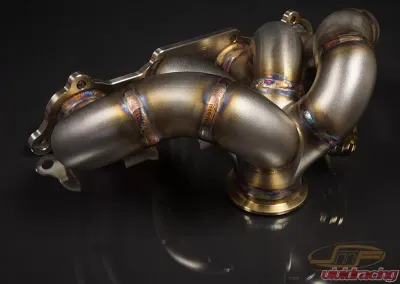 JM Fabrications DSM Tial GT28/30/35 Bottom Mount V-Band Exhaust Manifold With Tial 44MM MVR Wastegate Flange - DSM-EXMANI-14-MVR