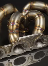JM Fabrications DSM Tial GT28/30/35 Bottom Mount V-Band Exhaust Manifold With Tial 44MM MVR Wastegate Flange                                     - DSM-EXMANI-14-MVR - Image 3