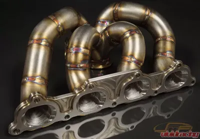 JM Fabrications DSM Tial GT28/30/35 Bottom Mount V-Band Exhaust Manifold With Tial 44MM MVR Wastegate Flange - DSM-EXMANI-14-MVR