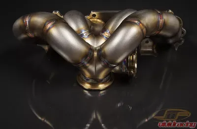 JM Fabrications DSM Tial GT28/30/35 Bottom Mount V-Band Exhaust Manifold With Tial 44MM MVR Wastegate Flange - DSM-EXMANI-14-MVR