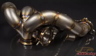 JM Fabrications DSM Tial GT28/30/35 Bottom Mount V-Band Exhaust Manifold With Tial 44MM MVR Wastegate Flange - DSM-EXMANI-14-MVR