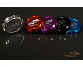 JM Fabrications Aluminum Brake Fluid Reservoir Cap Black Anodized Mitsubishi Evolution 7 | 8 | 9