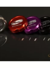 JM Fabrications Aluminum Brake Fluid Reservoir Cap Black Anodized Mitsubishi Evolution 7 | 8 | 9                                     - EVO-BRKCAP-01 - Image 2