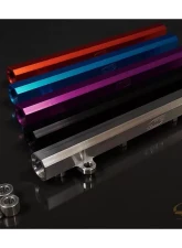 JM Fabrications Evo 10AN Billet Fuel Rail Anodized Black                                     - EVO-FUELRAIL-01 - Image 3