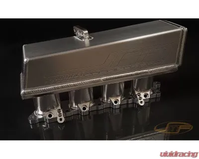 JM Fabrications Inchrace Version Inch Billet Intake Manifold Accufab 75MM TB Flange Mitsubishi Evolution 7 | 8 | 9 2001-2007 Dual Port Injection On Top - EVO-INTA-01-AF-PI