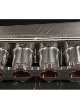 JM Fabrications Inchrace Version Inch Billet Intake Manifold Accufab 75MM TB Flange Mitsubishi Evolution 7 | 8 | 9 2001-2007 Dual Port Injection On Top                                     - EVO-INTA-01-AF-PI - Image 2