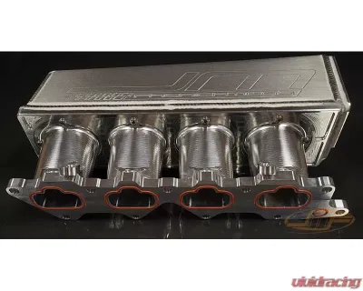 JM Fabrications Inchrace Version Inch Billet Intake Manifold Accufab 75MM TB Flange Mitsubishi Evolution 7 | 8 | 9 2001-2007 Dual Port Injection On Top - EVO-INTA-01-AF-PI