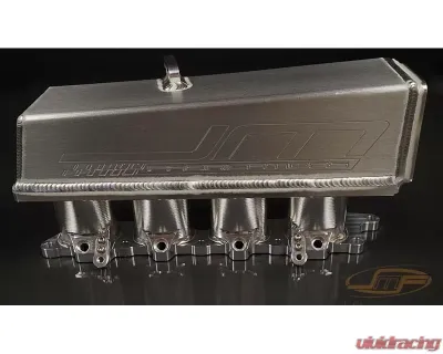JM Fabrications Inchrace Version Inch Billet Intake Manifold Accufab 75MM TB Flange Mitsubishi Evolution 7 | 8 | 9 2001-2007 Dual Port Injection On Top - EVO-INTA-01-AF-PI