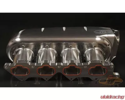 JM Fabrications Inchdrag Version Inch Billet Intake Manifold Bosch 80MM Dbw TB Flange Mitsubishi Evolution 7 | 8 | 9 2001-2007 Dual Port Injection On Top - EVO-INTA-02-BOS-PI
