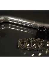 JM Fabrications 2.5 Inch Lower Intercooler Pipe Kit Black Couplers                                     - EVO-LICP-00-BLK - Image 2