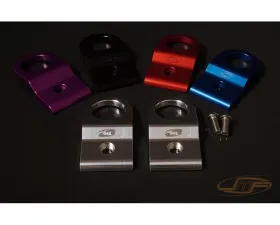 JM Fabrications Aluminum Radiator Bracket Sold As A Set Black Anodized