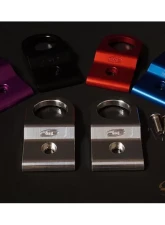 JM Fabrications Aluminum Radiator Bracket Sold As A Set Red Anodized                                     - EVO-RADBKT-04 - Image 4