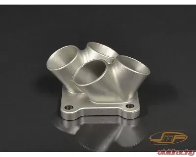 JM Fabrications Twin Scroll 304 Stainless Steel Cast Merge Collector - EVO-TSCLCTR-00