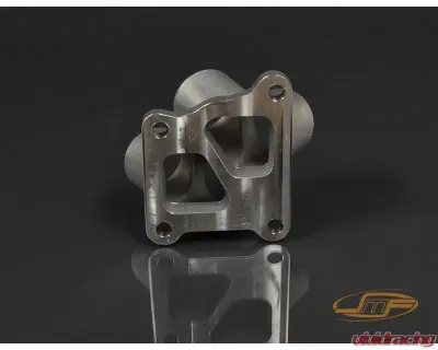 JM Fabrications Twin Scroll 304 Stainless Steel Cast Merge Collector - EVO-TSCLCTR-00