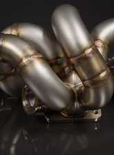 JM Fabrications Bottom Mount Open T3 Tubular Exhaust Manifold Tial 38MM MVS Wastegate Flange Mitsubishi Evolution 7 | 8 | 9 2001-2007                                     - EVO-EXMANI-02-MVS - Image 6
