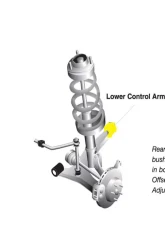 Whiteline Front Control Arm Lower Inner Rear Bushing Kit Mitsbushi Lancer Evo 2003-2006                                     - KCA469 - Image 4