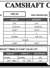 GSC Power-Division Billet VVTI 2JZ-GTE S2 Camshafts Toyota Supra 2JZ-GTE 93-98                                     - GSC7031S2 - Image 4