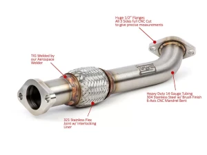 GrimmSpeed HiFlow Exhaust Manifold Crosspipe WRX 06-07 - 002001 - Image 3