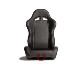 Cipher Auto Black Synthetic Leather Racing Seats - Pair