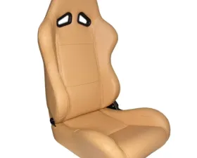 Cipher Auto Synthetic Leather Universal Racing Seats Maple Tan