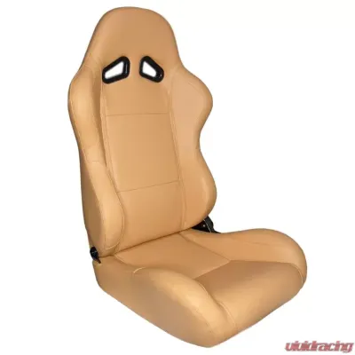 Cipher Auto Synthetic Leather Universal Racing Seats Maple Tan - CPA1001PMT